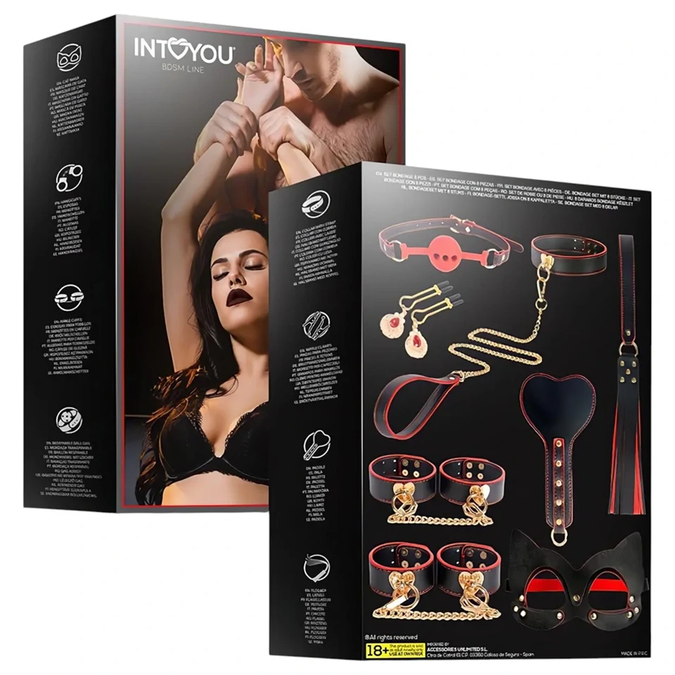 INTOYOU - BDSM kezdő szett - 7 részes (fekete)