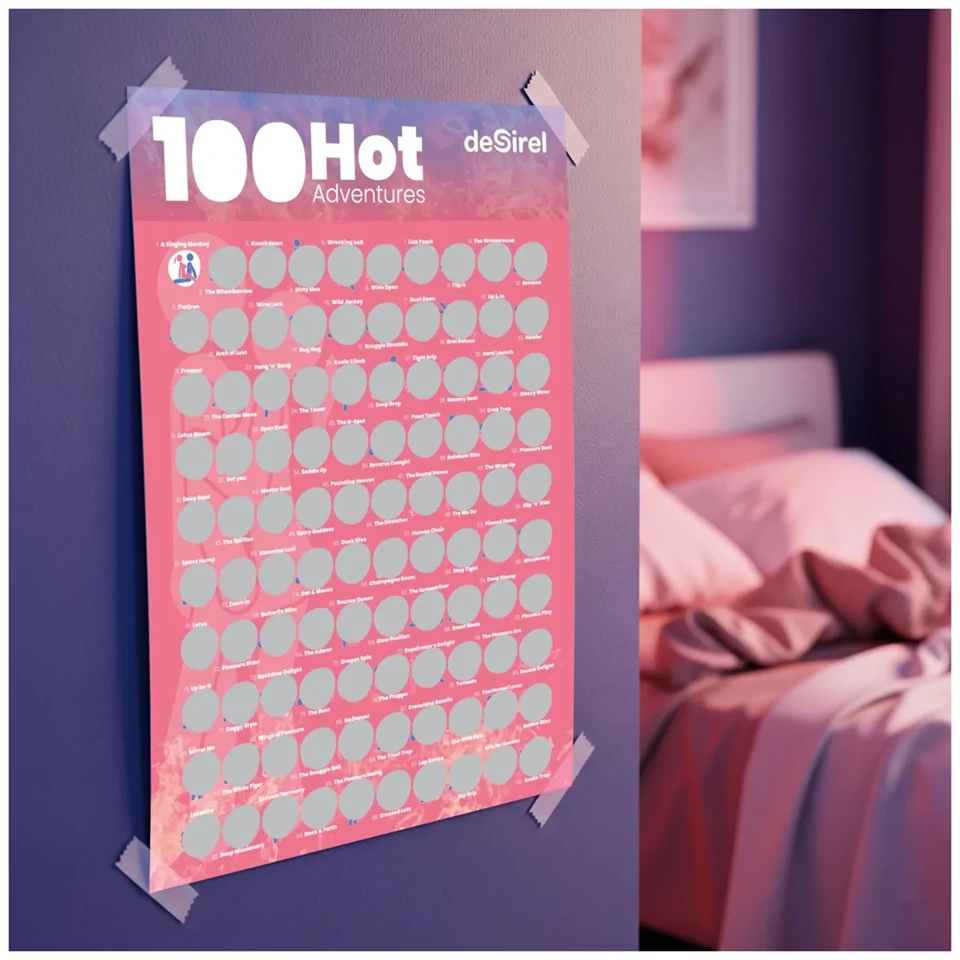 Desirel - 100 szexpóz kaparós poszter társasjáték (angol)
