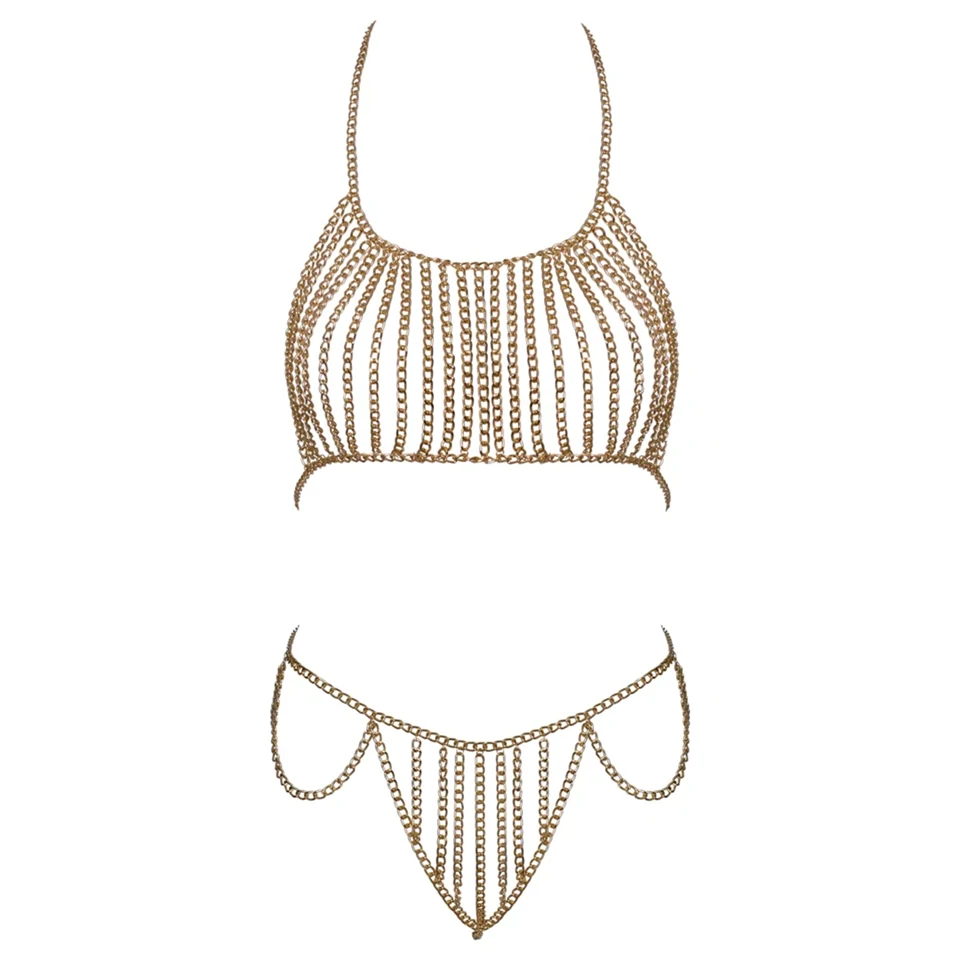 Cottelli - láncos testdísz (arany)