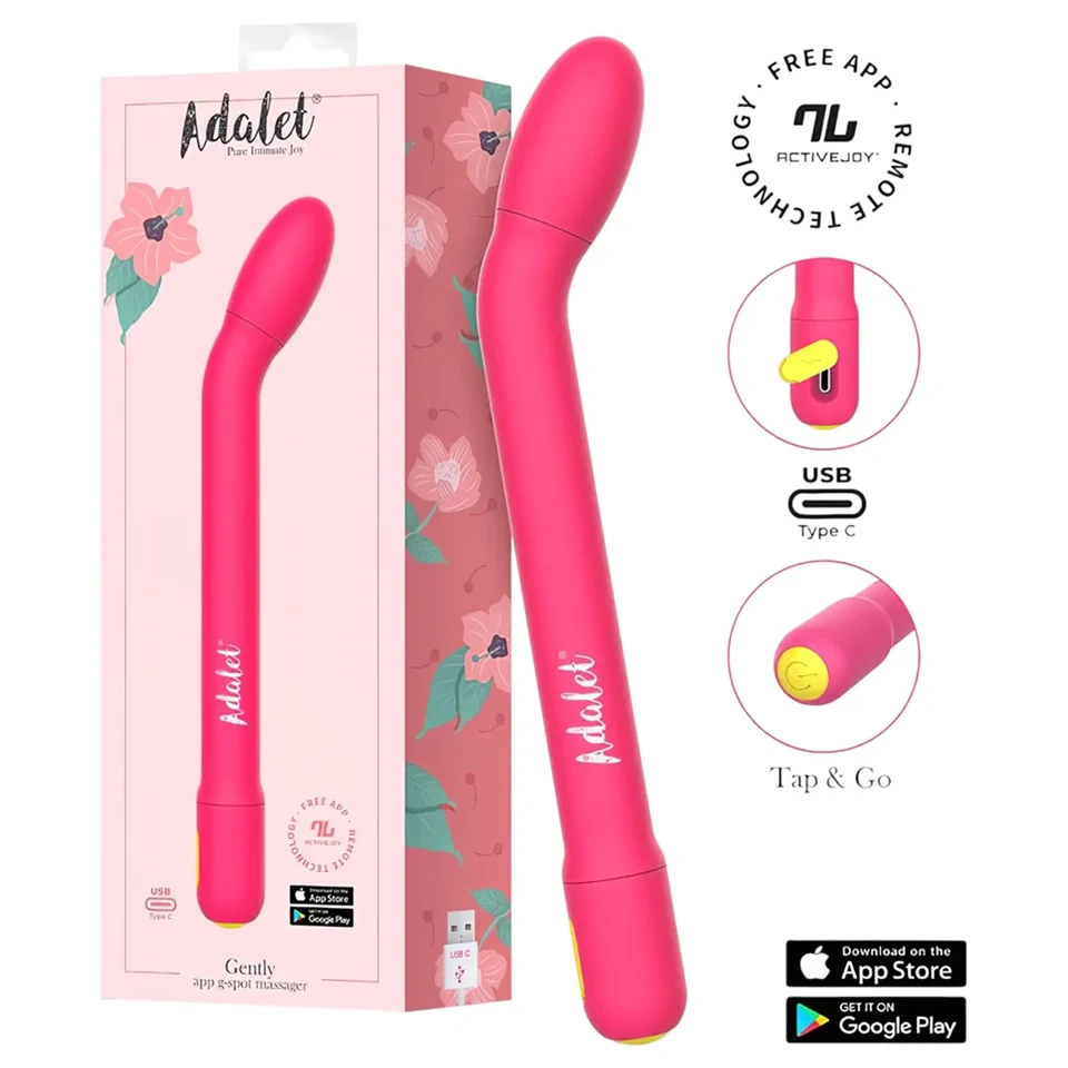 Adalet Gently - okos G-pont és prosztata vibrátor (pink)