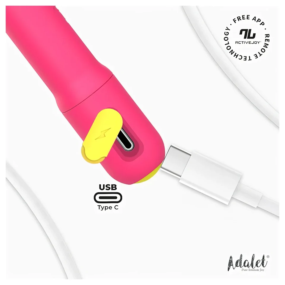 Adalet Gently - okos G-pont és prosztata vibrátor (pink)