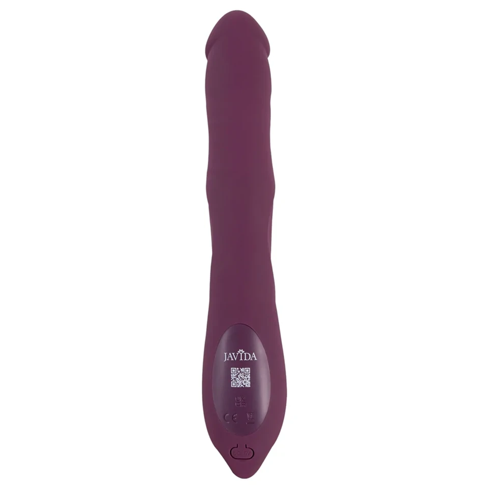 Javida - 3in1 lökő, forgó gyöngyös vibrátor (lila)