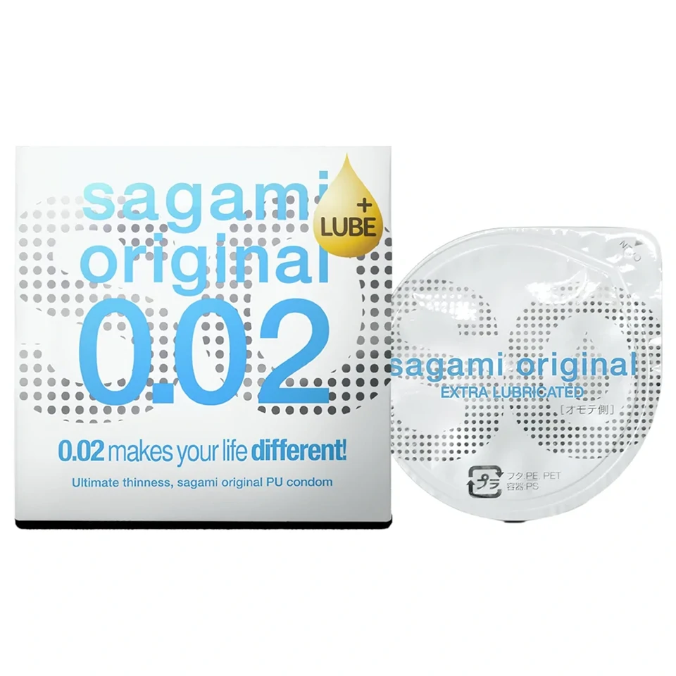 Sagami Original 0,02 - extra síkosított óvszer - 55mm