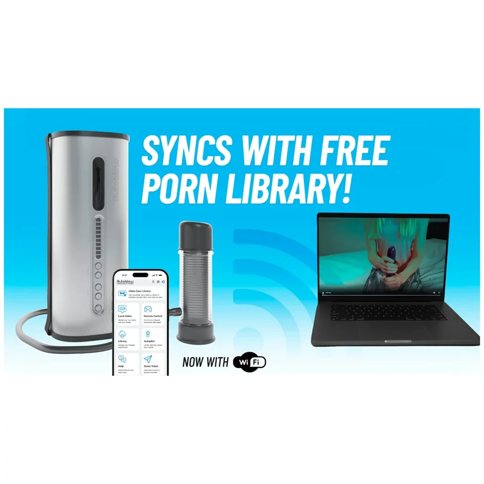 VacuGlide 2 - automata, hálózati férfi luxus maszturbátor (ezüst)