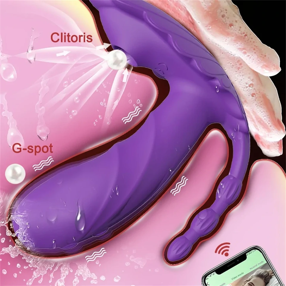 AlvUp - oks, szívó rezgő, hordható vibrátor (lila)