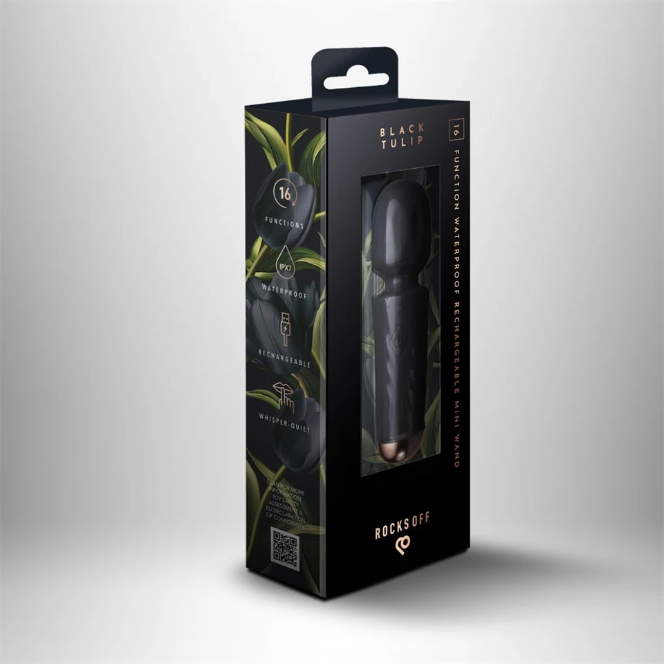 Rechargeable Mini Wand - Black Tulip