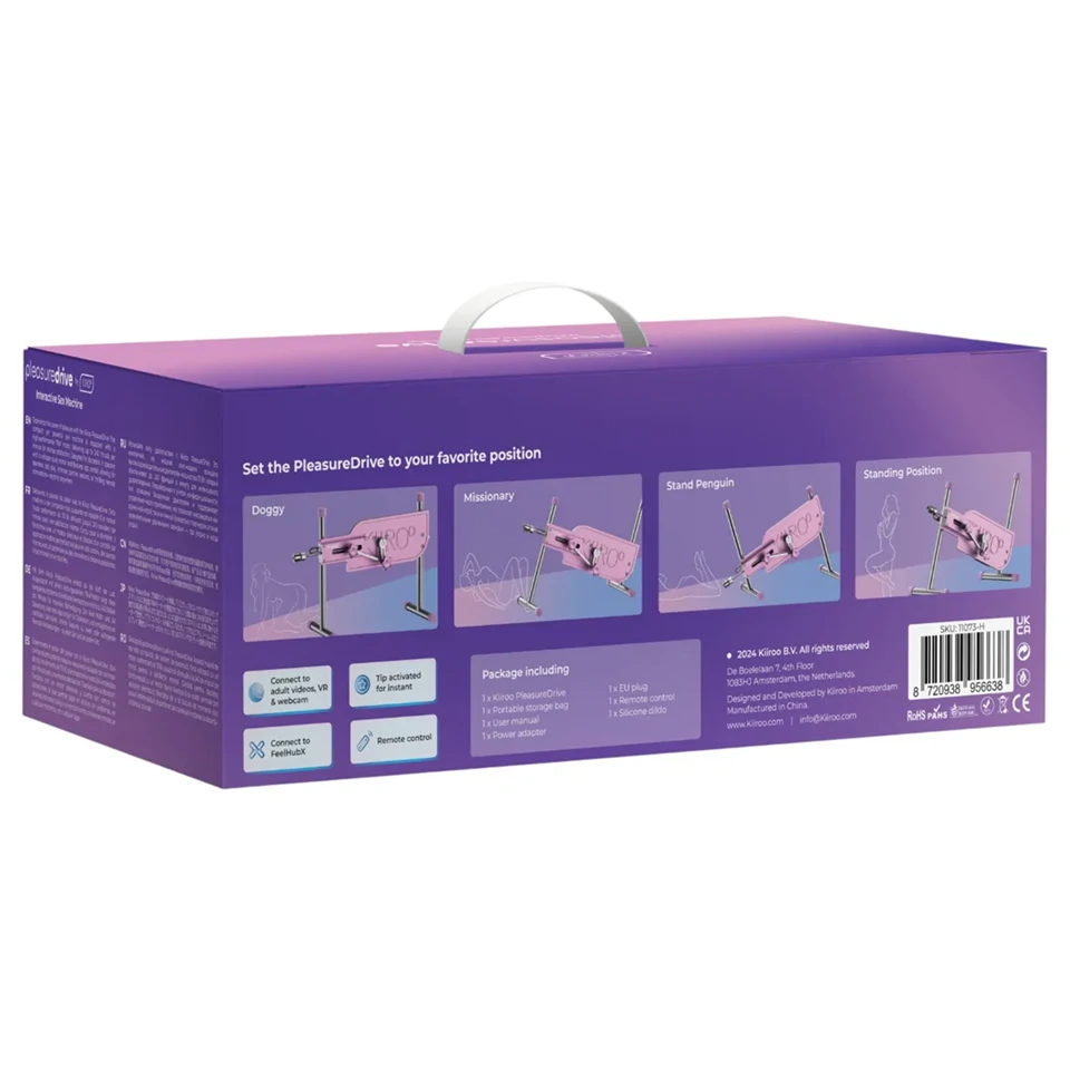 Kiiroo Pleasure Drive - okos hálózati szexgép (pink)