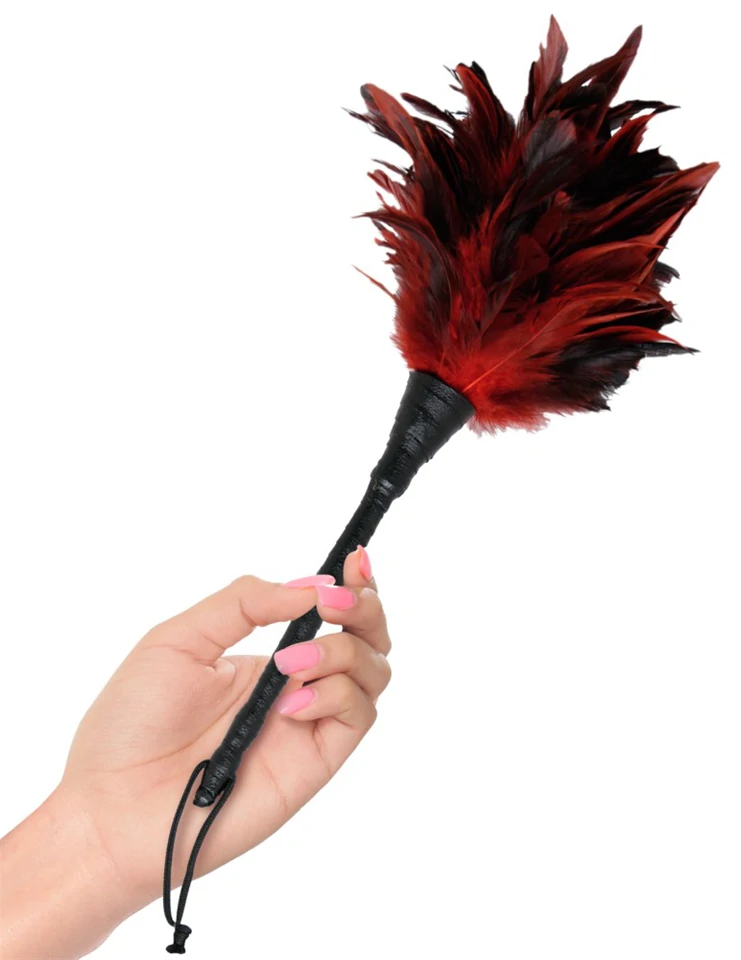 Frisky Feather Duster  Red/Black