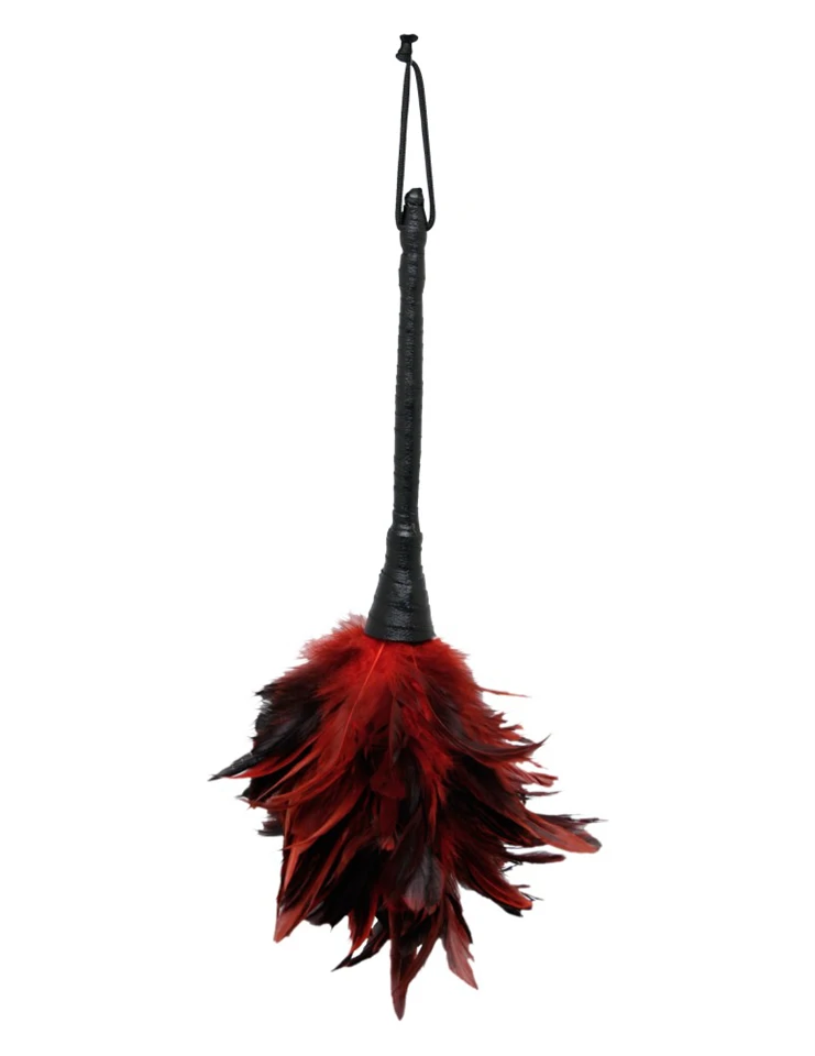Frisky Feather Duster  Red/Black