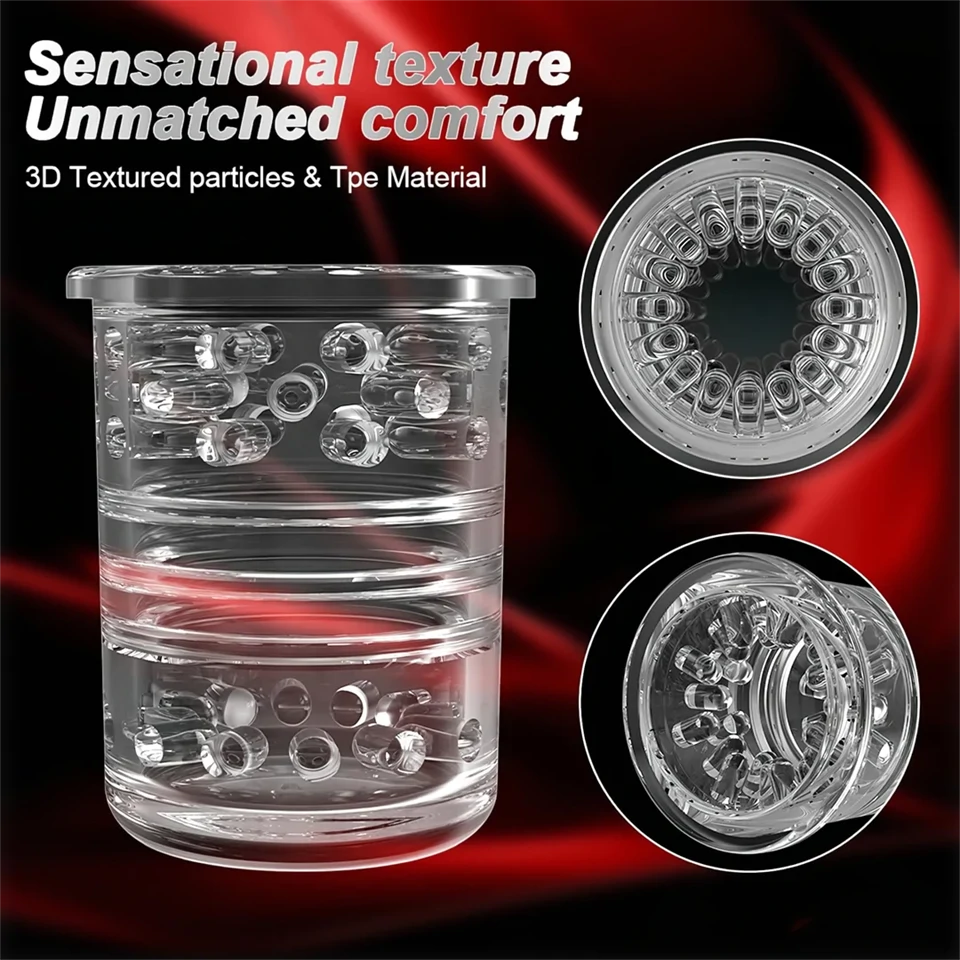 AlvUp - lökő forgó maszturbátor (fekete)