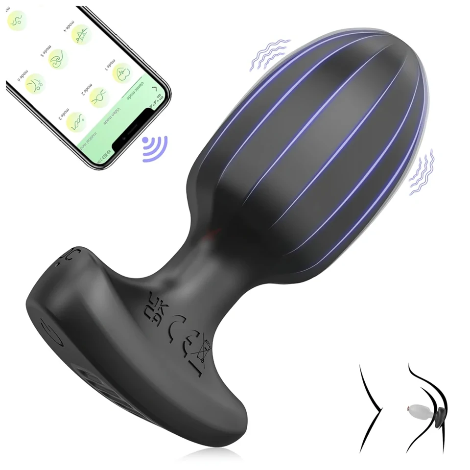 AlvUp - okos análvibrátor (fekete)