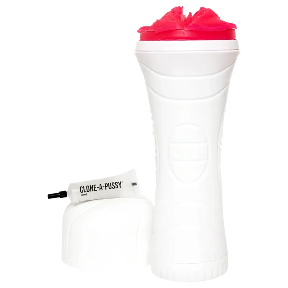 Clone-a-Pussy - puncimásoló és mandzsetta készlet (pink)