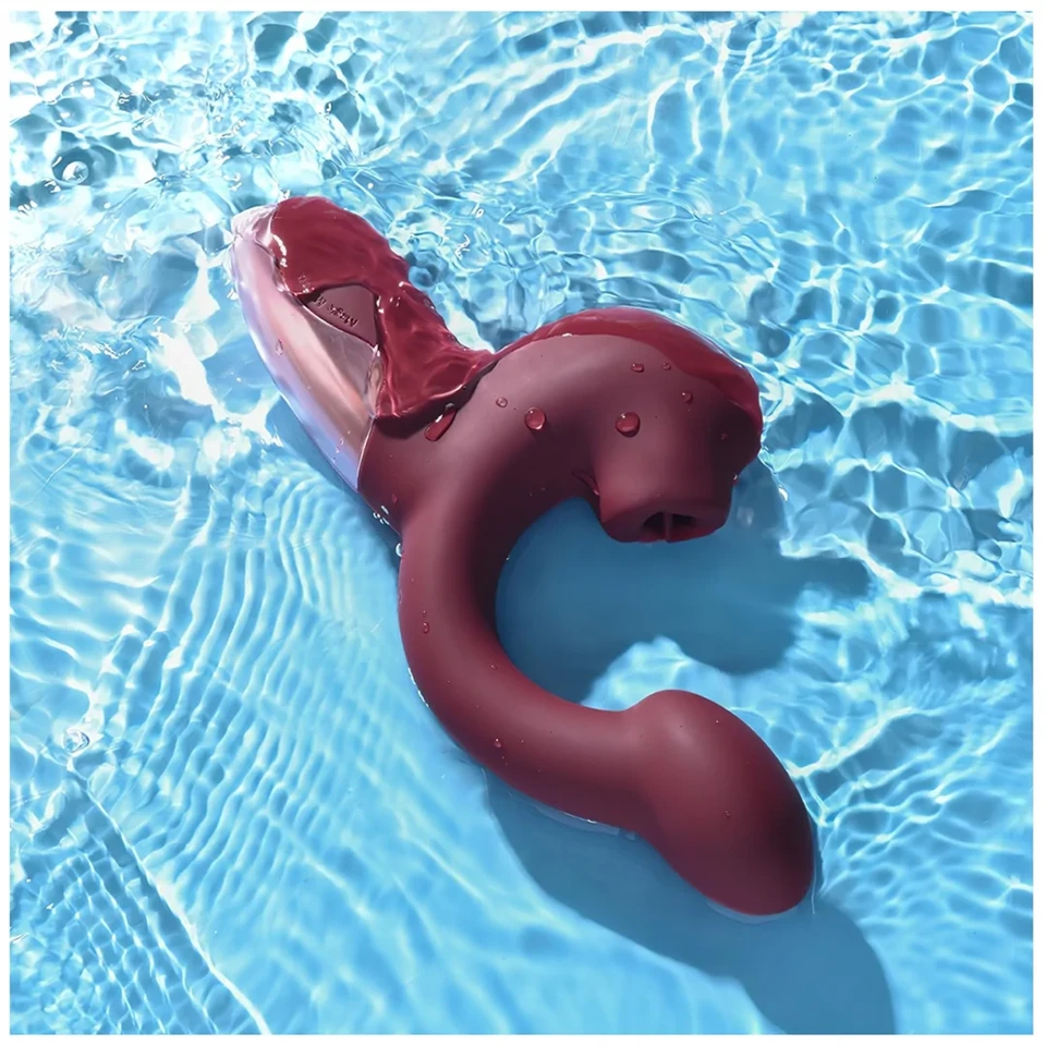 Magic Motion Magic Ponder - 2in1 csiklókaros vibrátor (bordó)