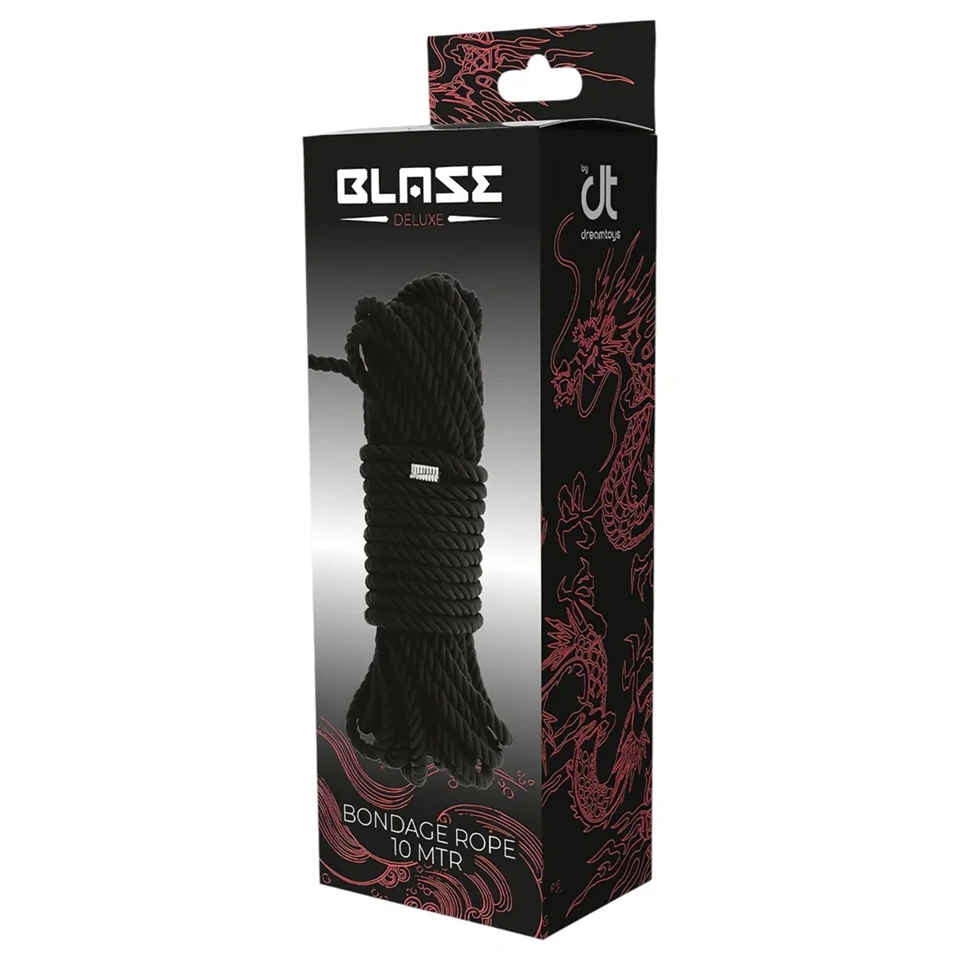Blaze - bondage kinbaku kötél - 10m (fekete)