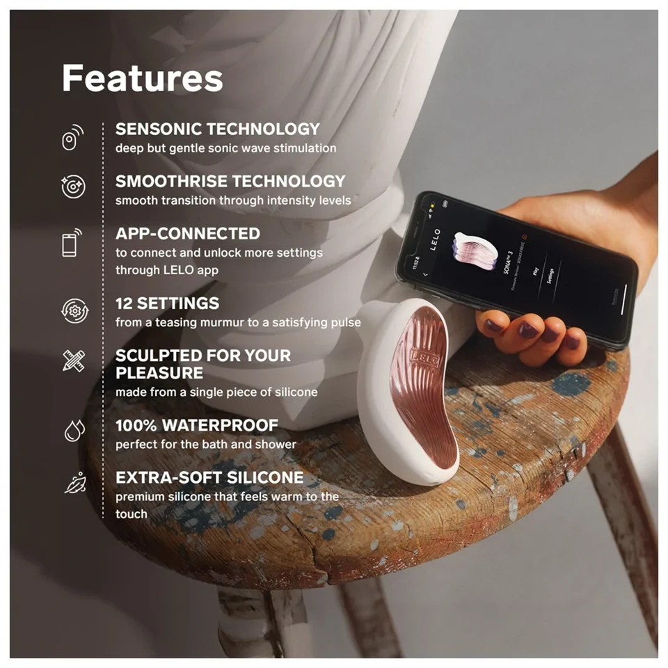 LELO Sona 3 - hanghullámos csiklóizgató (lila)