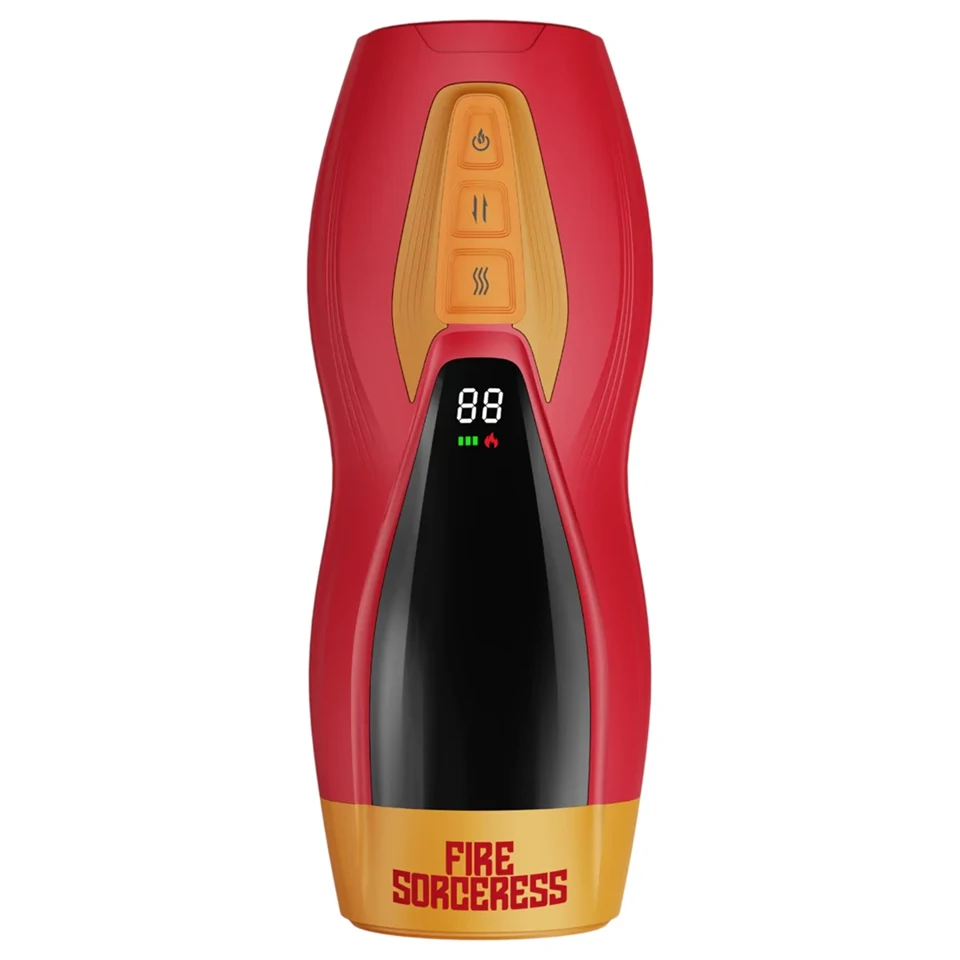 Masturs Solara - melegítő fel-le mozgó AR maszturbátor (piros)