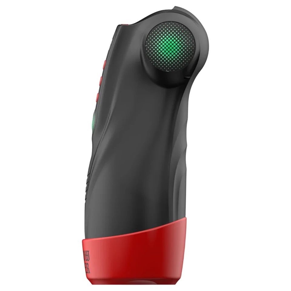 Masturs Raven - szopó-rezgő AR maszturbátor (fekete-piros)