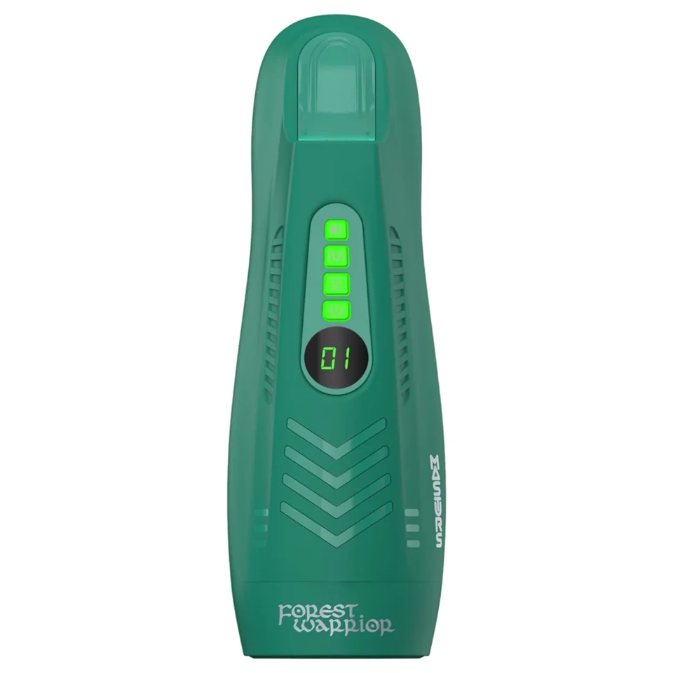 Masturs Ayla - nyögő szívó-rezgő AR maszturbátor (zöld)