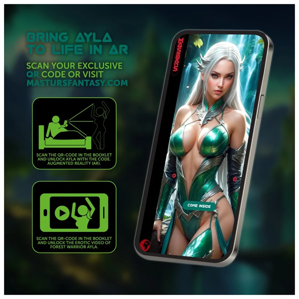 Masturs Ayla - nyögő szívó-rezgő AR maszturbátor (zöld)