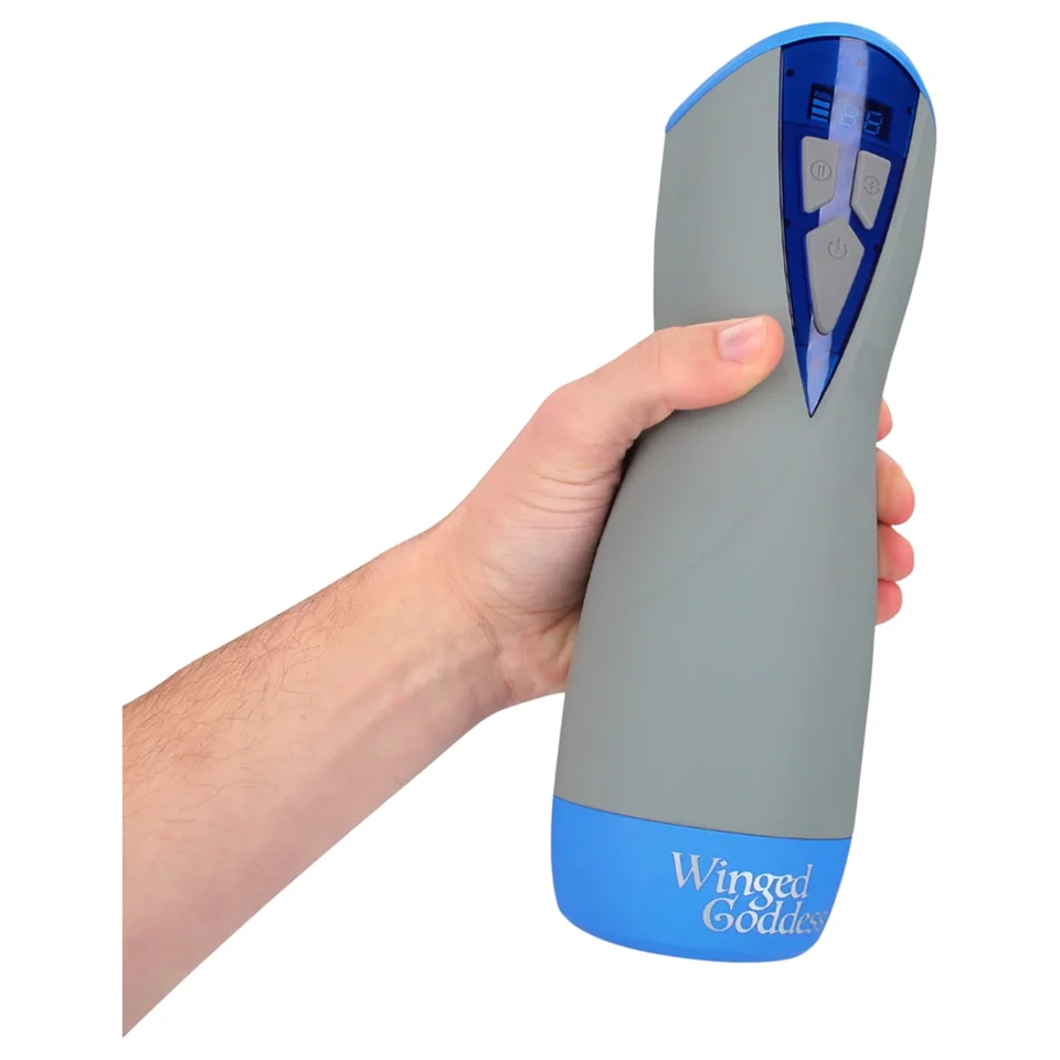 Masturs Eloa - szívó-rezgő AR maszturbátor (kék)