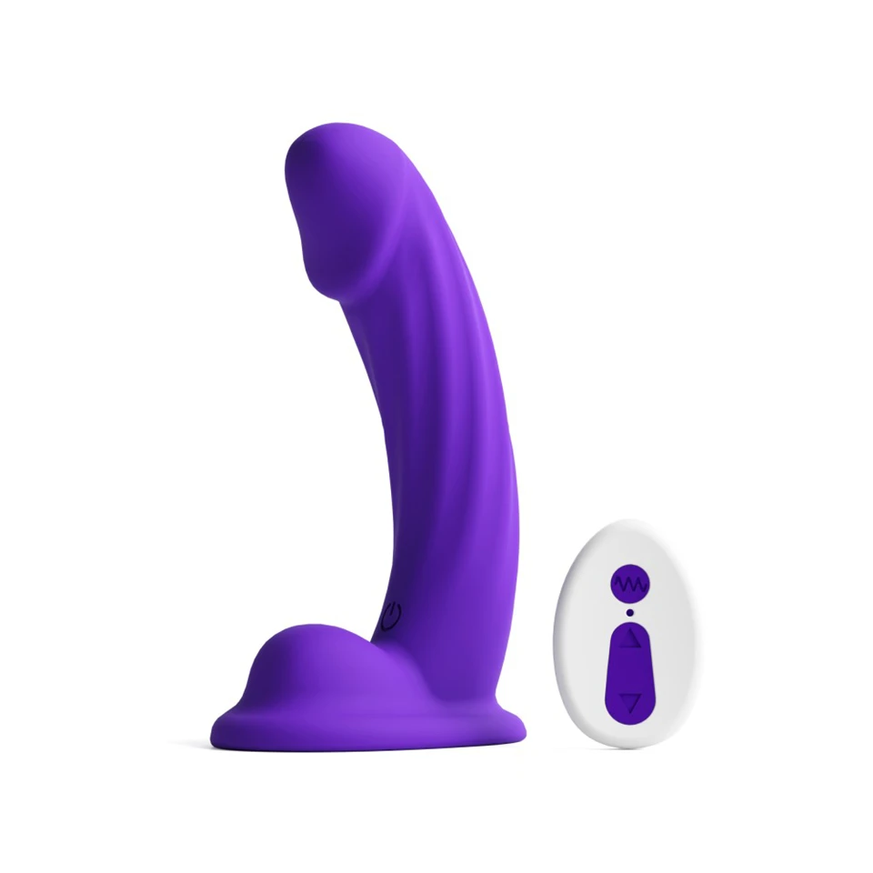 Colours - Curve - Vibrating - 6" Dildo - Purple