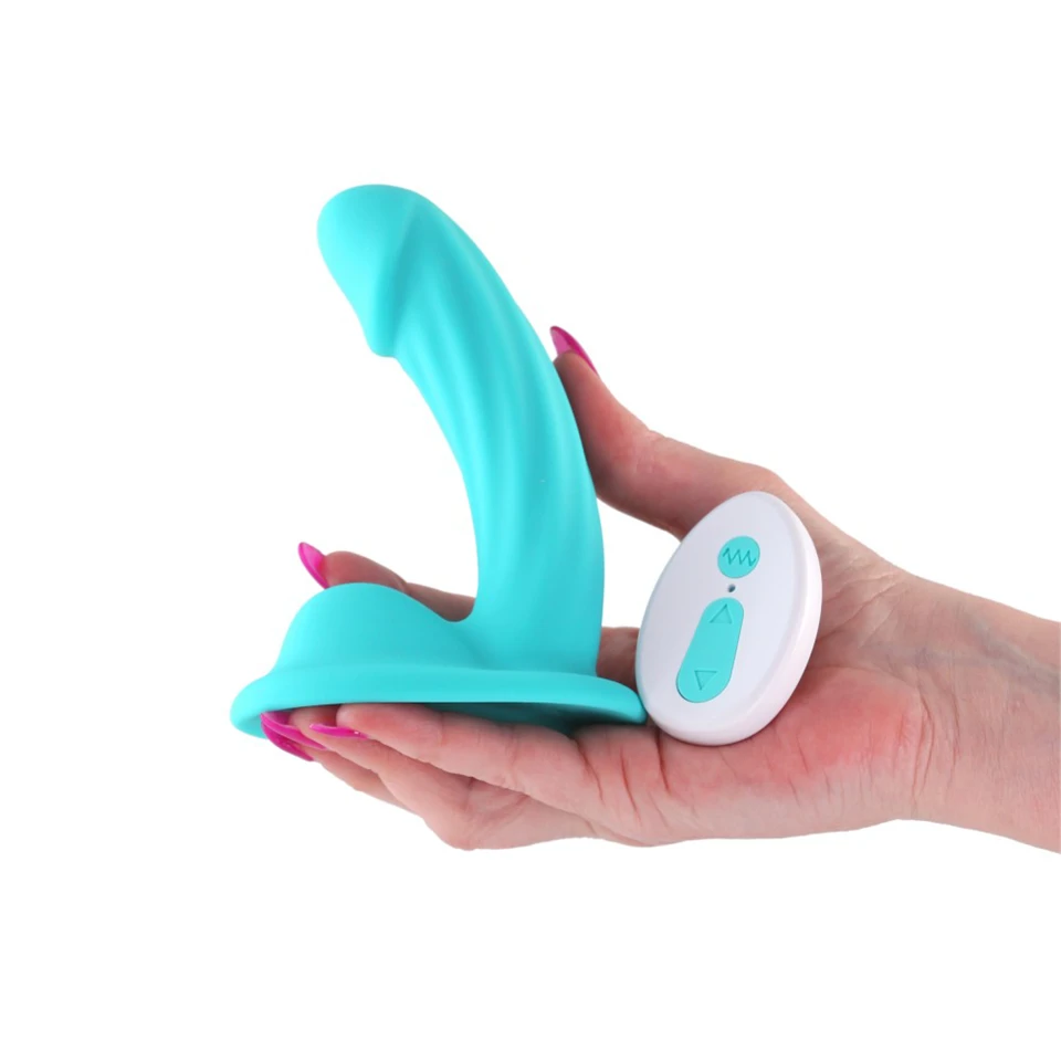 Colours - Curve - Vibrating - 5" Dildo - Teal