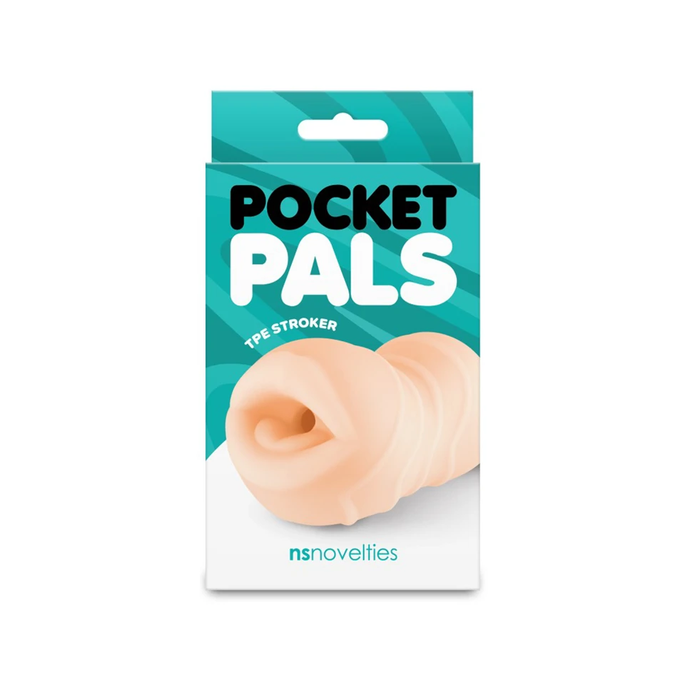 Pocket Pals - Mouth Stroker - White