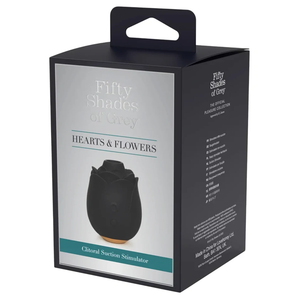 A szürke ötven árnyalata - léghullámos rózsa vibrátor (fekete)