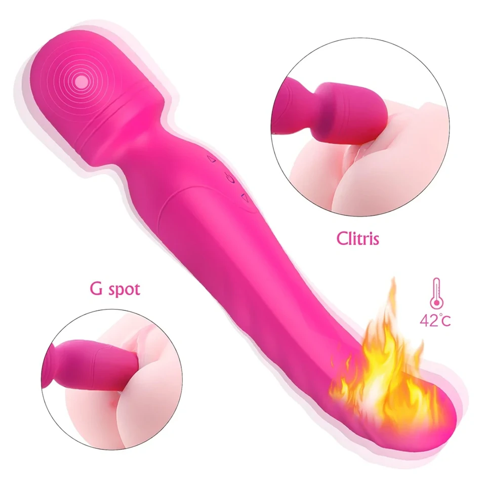 Sex HD Iris - 2 motoros melegítő masszírozó vibrátor (pink)