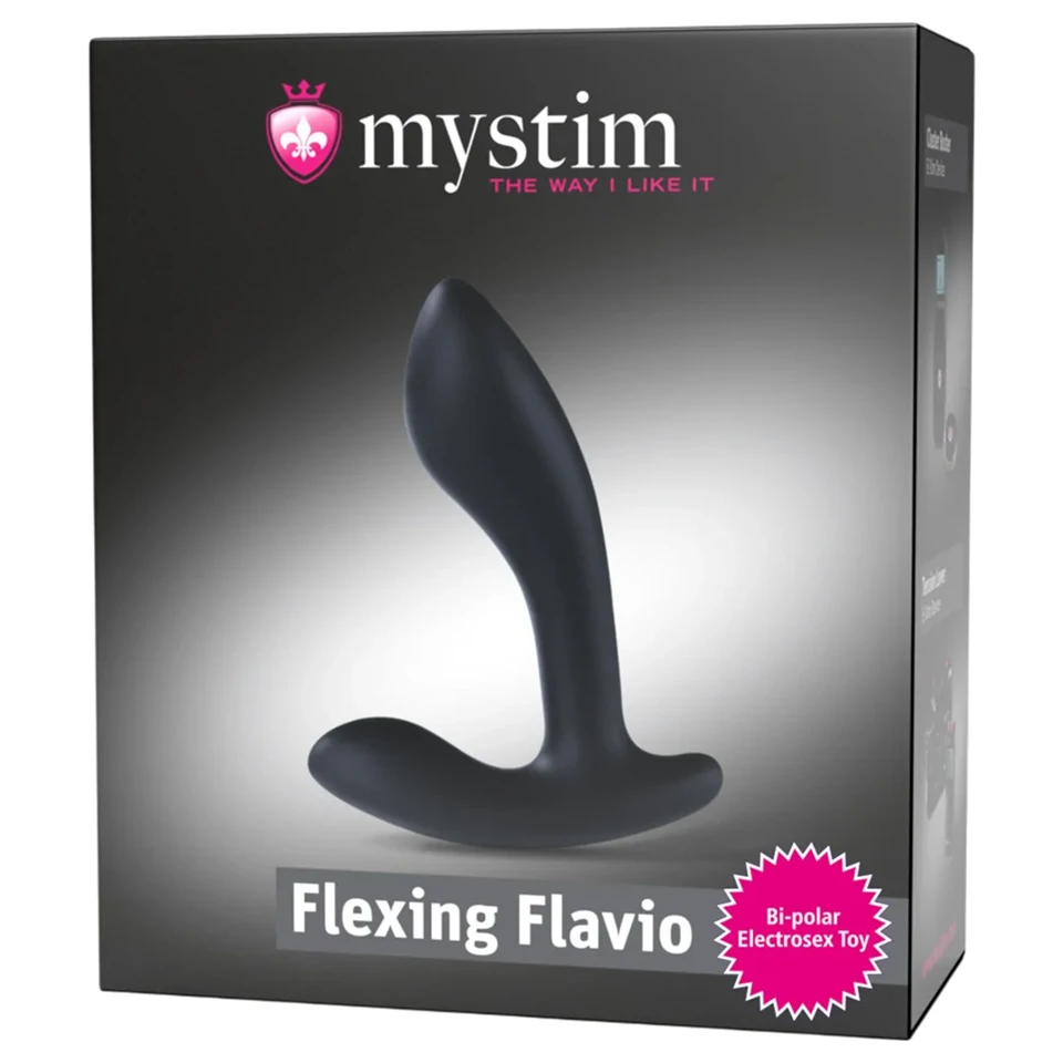 Mystim Flexing Flavio - elektro prosztata vibrátor (fekete)