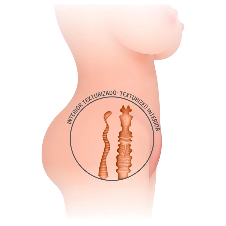 Intense Deep Touch Jesse - élethű torzó maszturbátor (natúr)