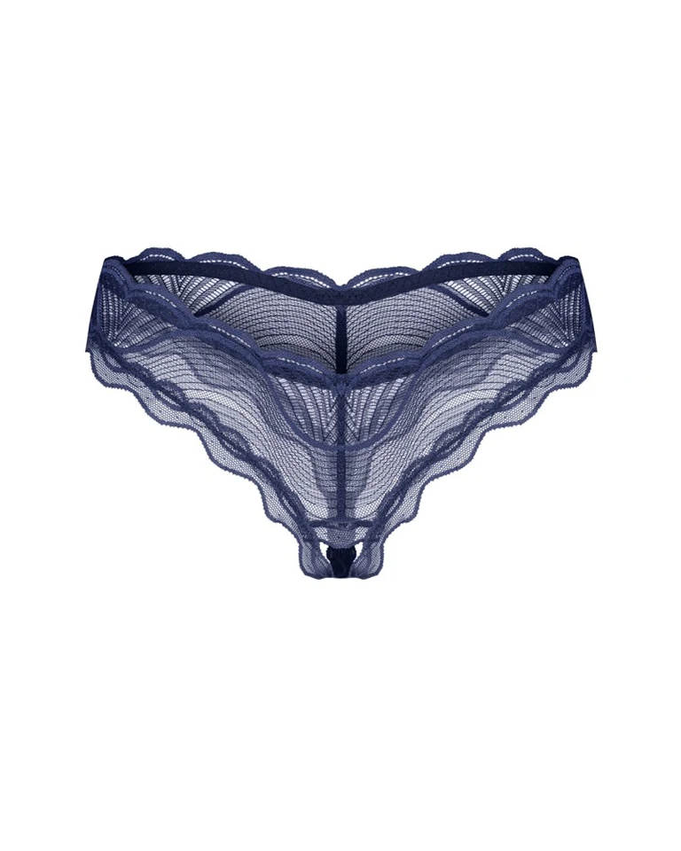 Nightly Blue crotchless thong XS/S
