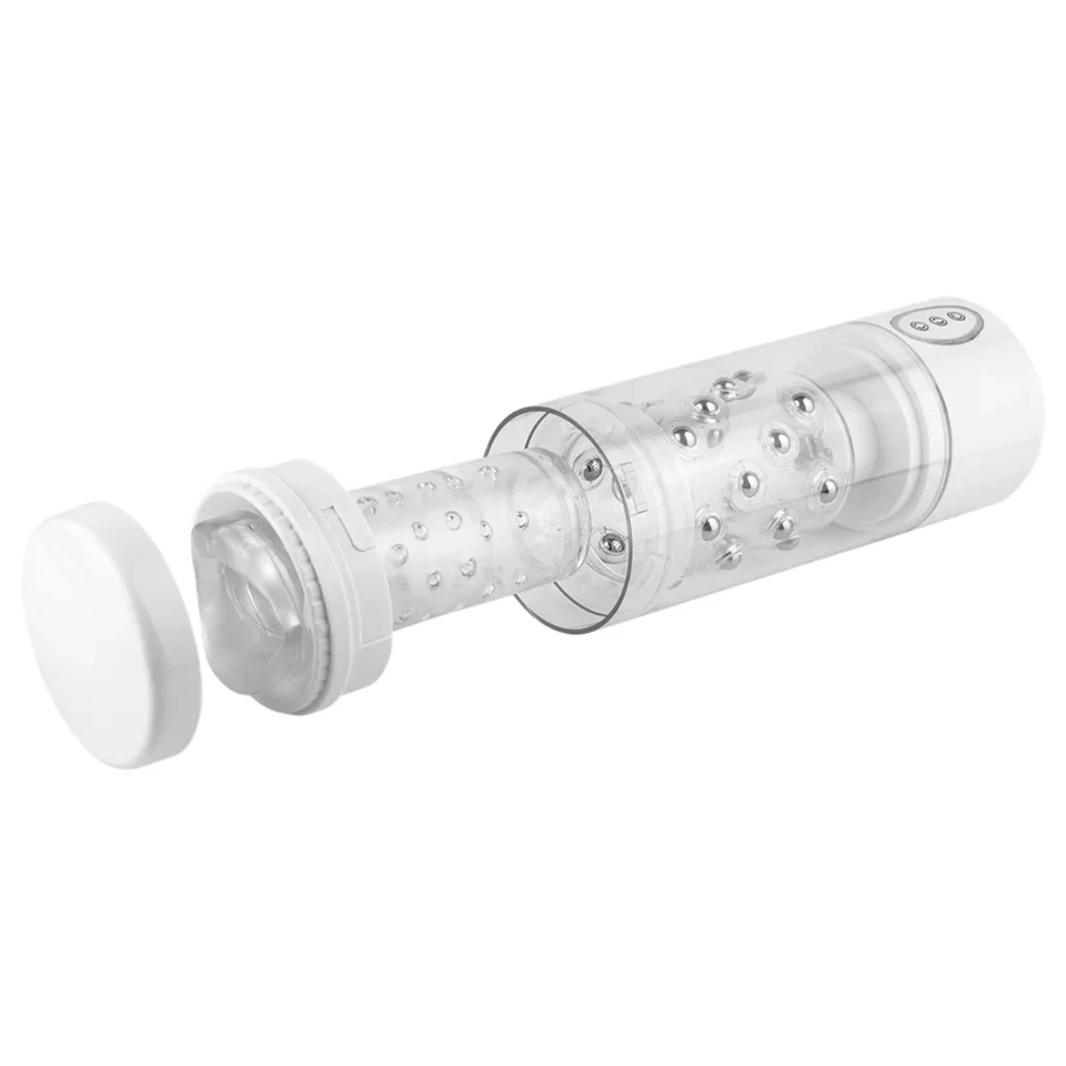 PDX Roto-Bator - vibrációs szájmaszturbátor (fehér)