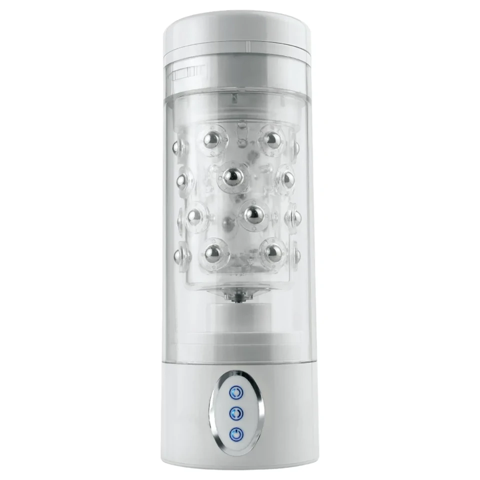 PDX Roto-Bator - vibrációs szájmaszturbátor (fehér)