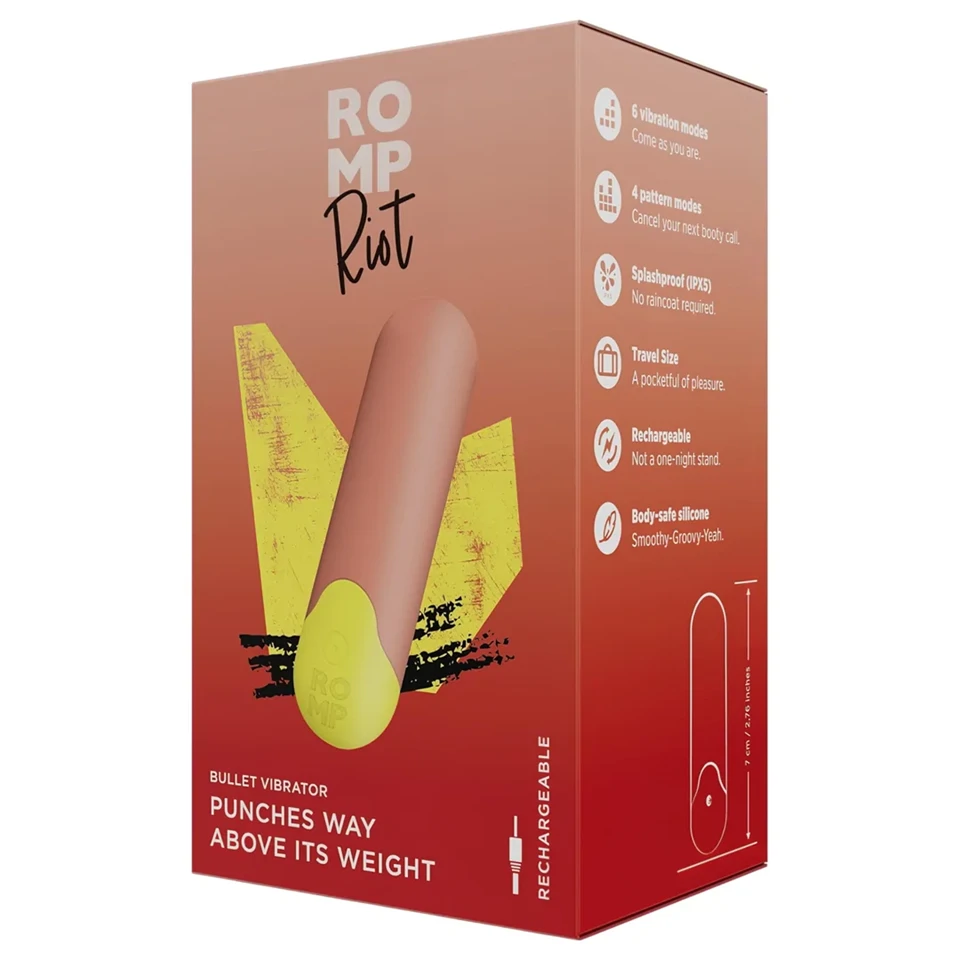 ROMP Riot - mini rúdvibrátor (narancs)