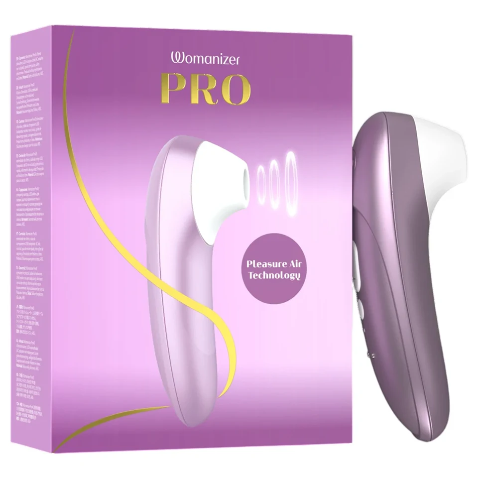 Womanizer Pro - léghullámos csiklóizgató (lila)