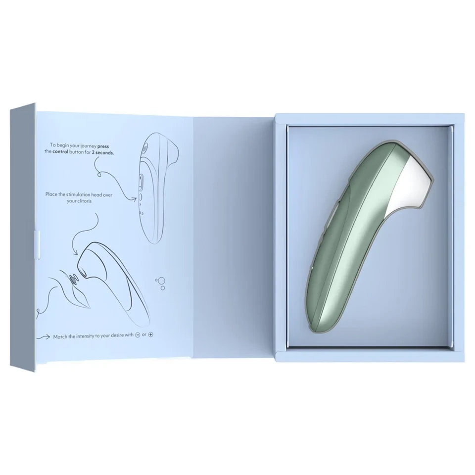 Womanizer Pro - léghullámos csiklóizgató (zöld)