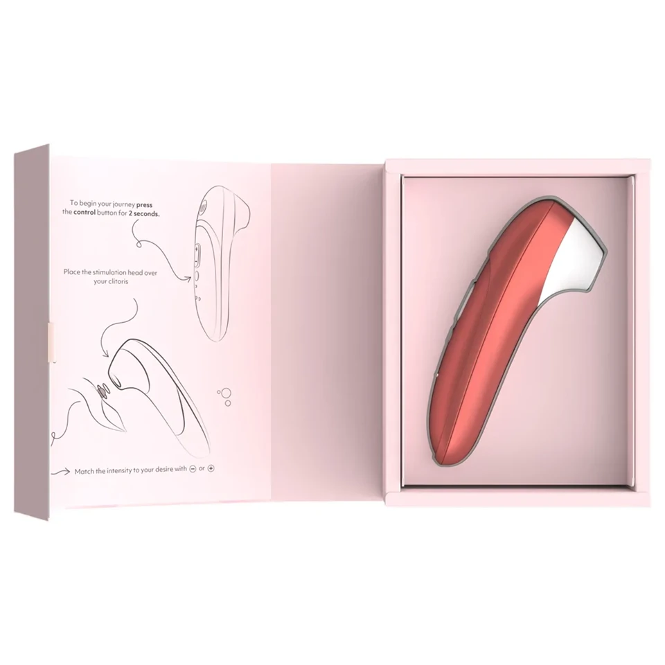 Womanizer Pro - léghullámos csiklóizgató (piros)
