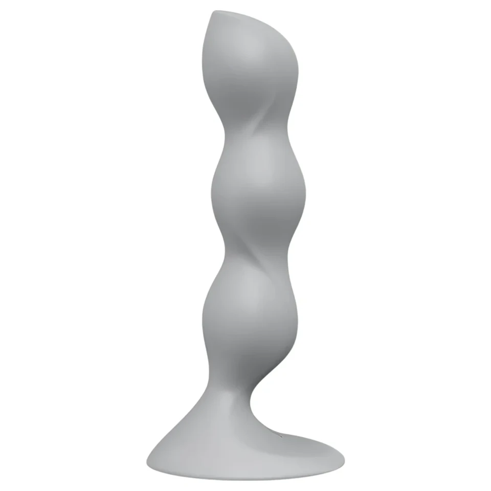 Satisfyer Triple Ball-R - gyöngyös dildó (szürke)