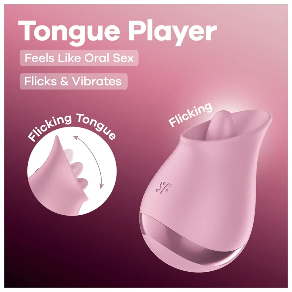 Satisfyer Tongue Player - nyelves csiklóvibrátor (pink)