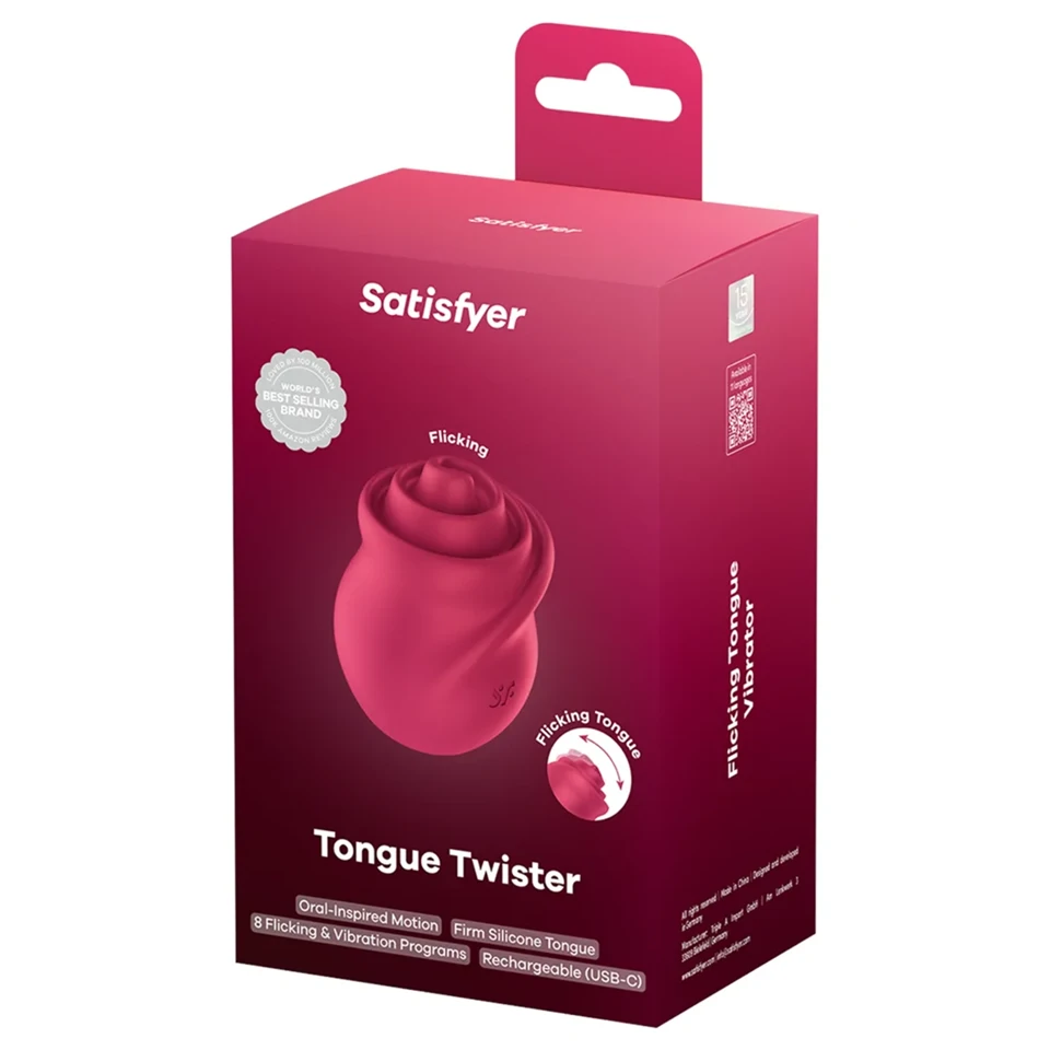 Satisfyer Tongue Twister - forgó nyelves csiklóvibrátor (pink)