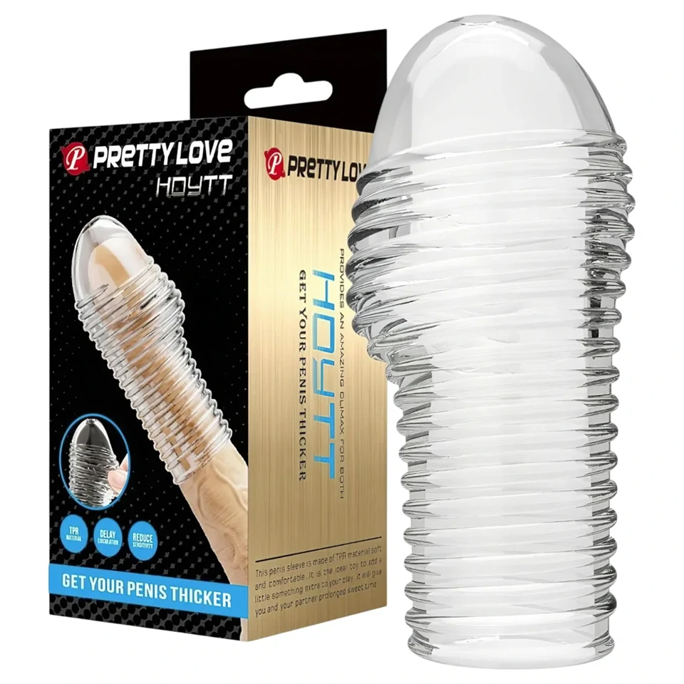 Pretty Love Hoytt - péniszköpeny (áttetsző)
