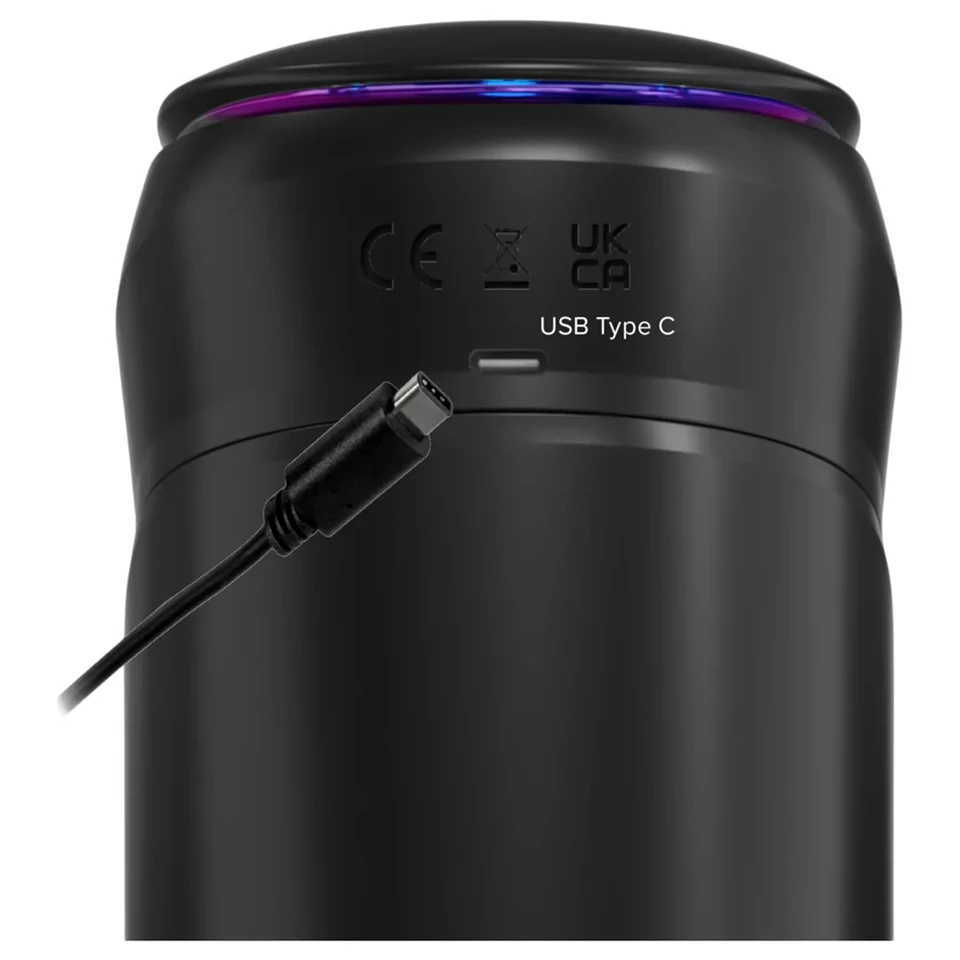 PDX Elite Moto-Bator Pro - gyöngyös, melegítős lökő maszturbátor (fekete)