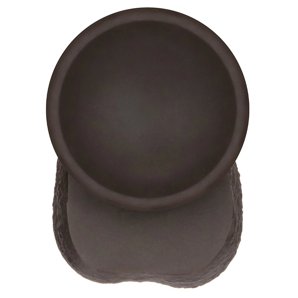 8'' Sliding Skin Pro II Dual Layer Silicone Dong (Black)