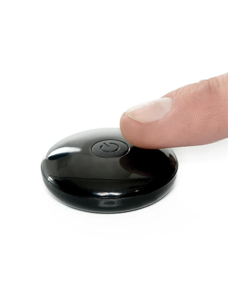 6" Hollow Strap-On with Remote Light/Black