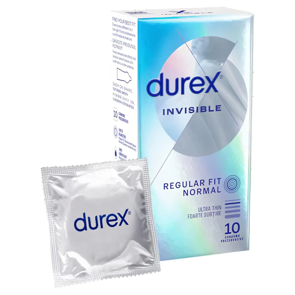 Durex Invisible Regular - vékony óvszer (10db)