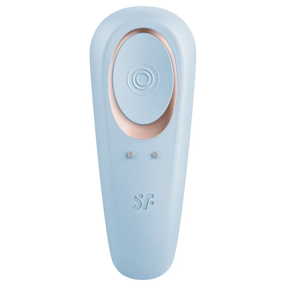 Satisfyer Double Classic - párvibrátor (kék)