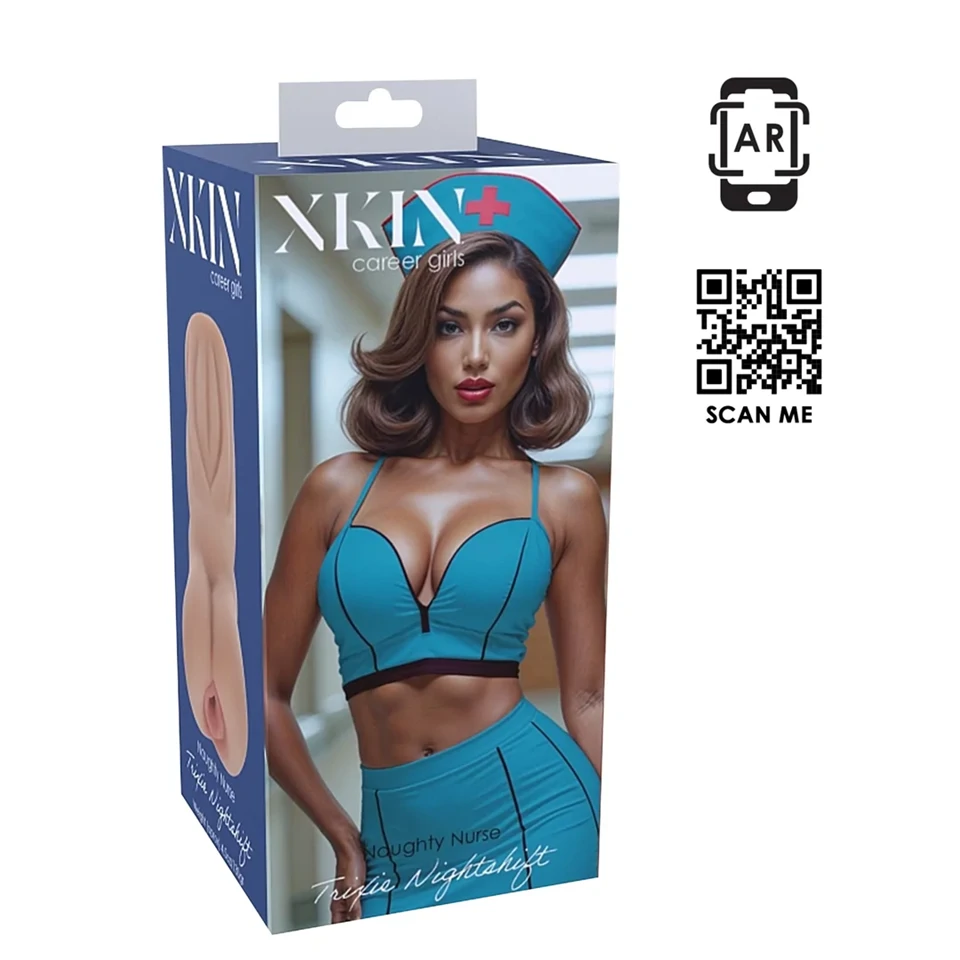 XKIN Naughty Nurse Trixie - élethű műpunci maszturbátor (natúr)