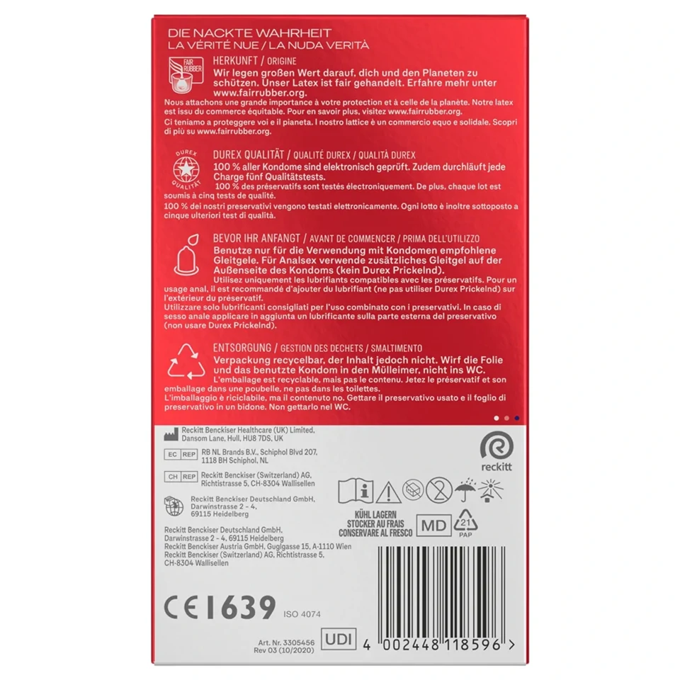 Durex - Slim óvszer