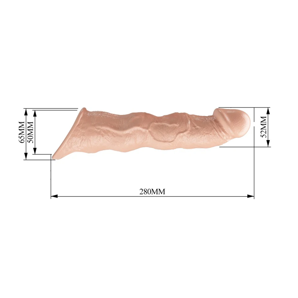 Pretty Love Extension Penis Sleeve 11" Flesh